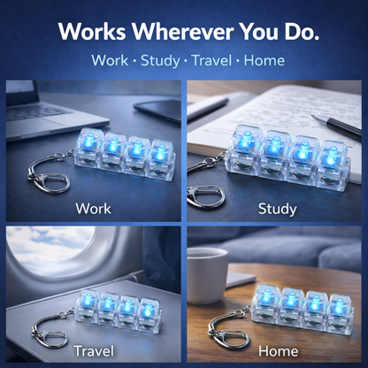 Fidget Keychain for Focus & Stress Relief – Portable ADHD Fidget Toy