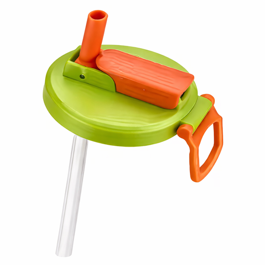 Spill-Proof Can Lid with Straw – No Spills, Cleaner Drinking, Reusable