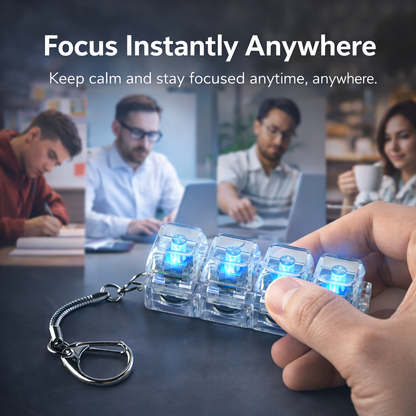 Fidget Keychain for Focus & Stress Relief – Portable ADHD Fidget Toy