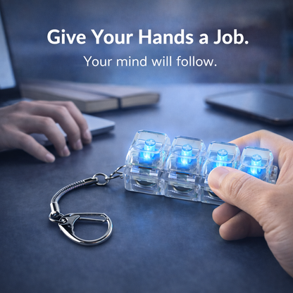Fidget Keychain for Focus & Stress Relief – Portable ADHD Fidget Toy